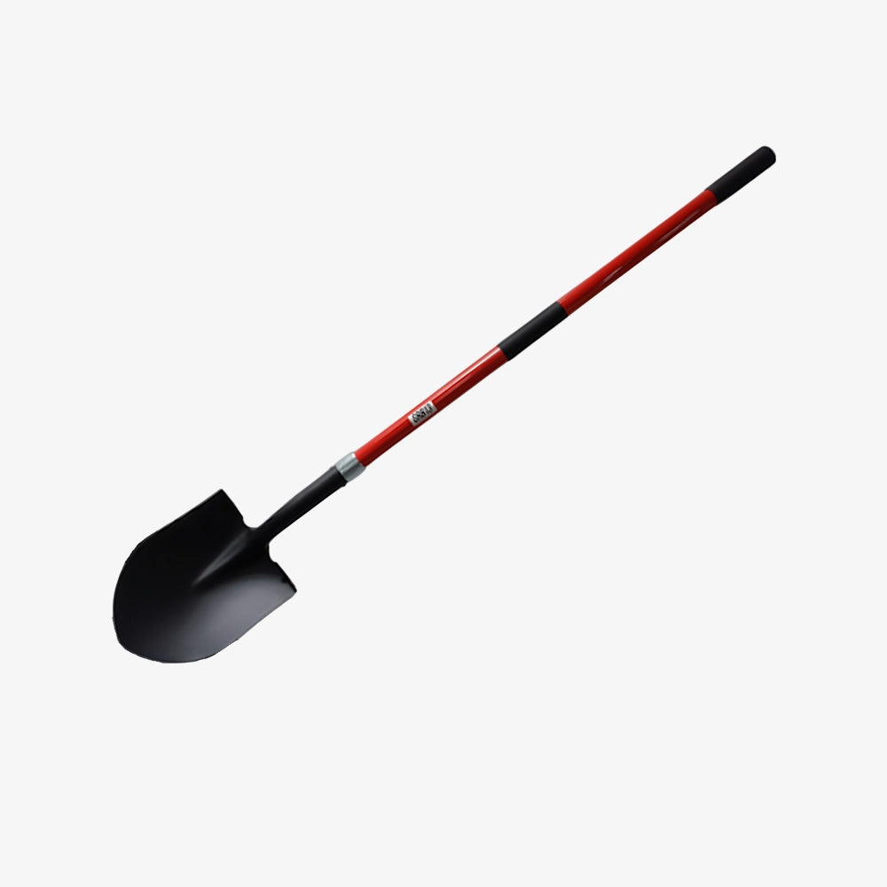 Pala Punta Huevo Mango Largo Fibra de Vidrio Sin Asa