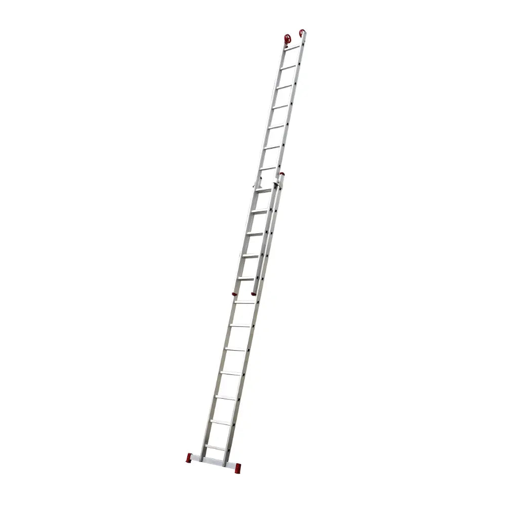 Escalera Extensible de Aluminio 12 x 2 Peldaños 5,98 mts 150 KG