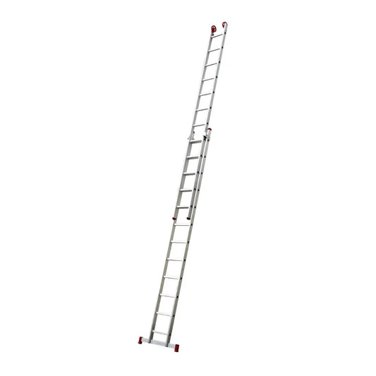 Escalera Extensible de Aluminio 12 x 2 Peldaños 5,98 mts 150 KG