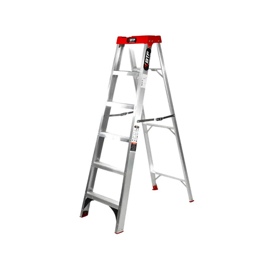 Escalera Tijera Profesional de Aluminio 5 Peldaños 120 KG