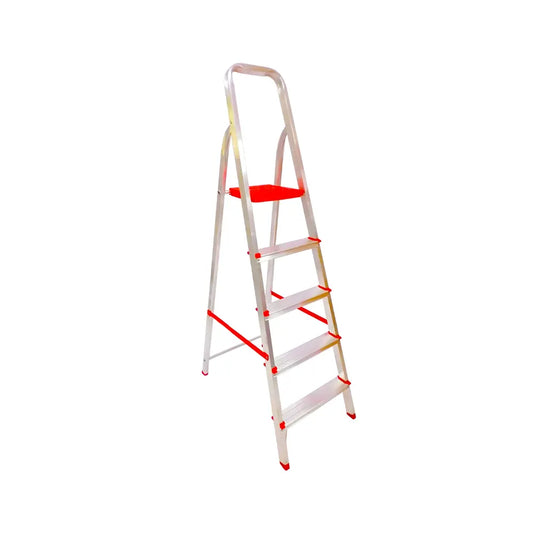 Escalera Tijera de Aluminio Doméstica 5 Peldaños 120 KG