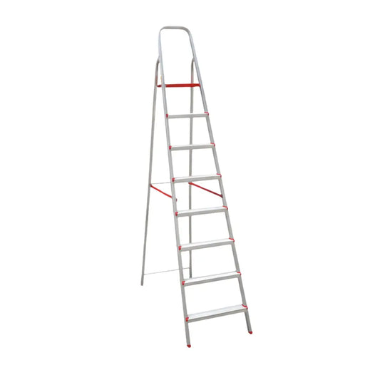 Escalera Tijera de Aluminio Doméstica 8 Peldaños 120 KG