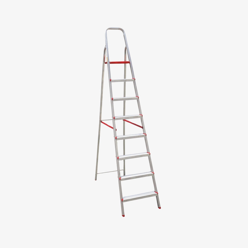 Escalera Tijera de Aluminio Doméstica 8 Peldaños 120 KG
