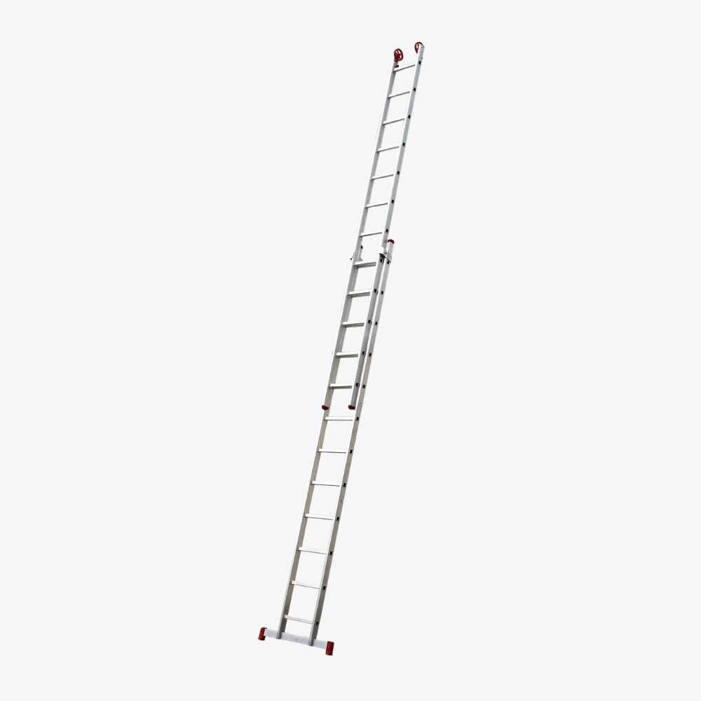 Escalera Extensible de Aluminio 12 x 2 Peldaños 5,98 mts 150 KG