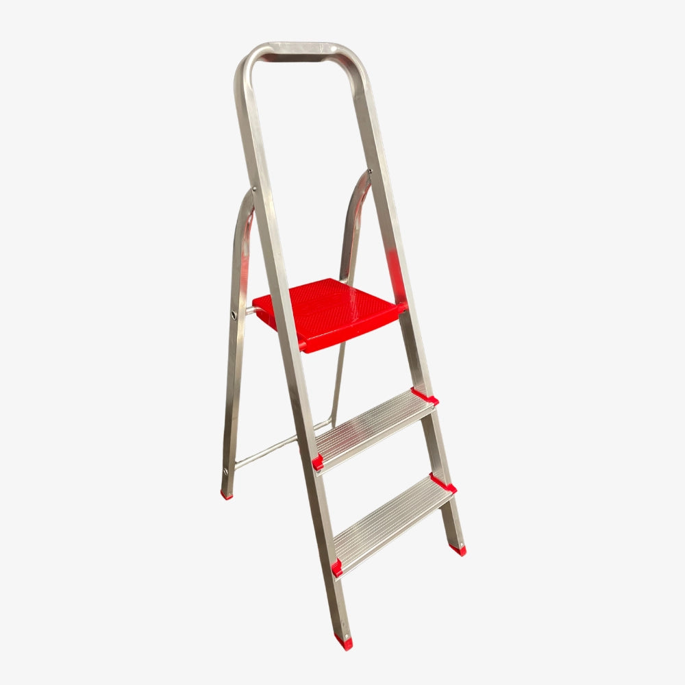 Escalera Tijera de Aluminio Doméstica 3 Peldaños 120 KG