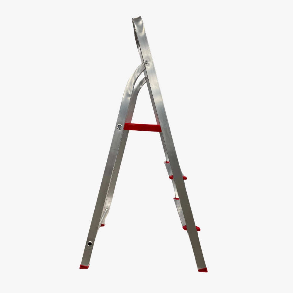 Escalera Tijera de Aluminio Doméstica 3 Peldaños 120 KG